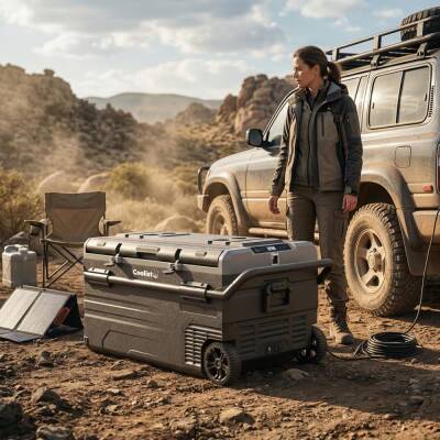 Coolist CLK120W 12/24V 220Volt 114 Litre Tek Bölmeli Tekerlekli Outdoor Kompresörlü Oto Buzdolabı/Dondurucu - 8