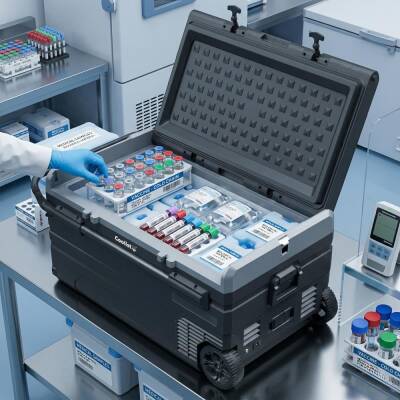 Coolist CLK120W 12/24V 220Volt 114 Litre Tek Bölmeli Tekerlekli Outdoor Kompresörlü Oto Buzdolabı/Dondurucu - 9