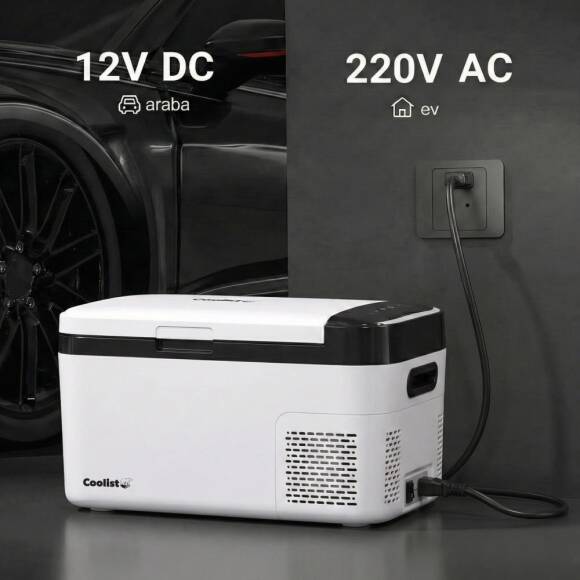 Coolist CLK15B 12/24Volt/ 220Volt 15 Litre Kompresörlü Bluetooth Bağlantılı Oto Buzdolabı - 4
