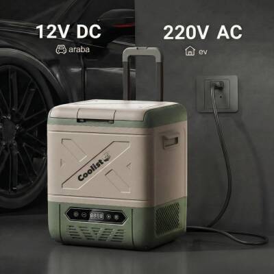 Coolist CLK18W 12/24Volt/ 220Volt 18 Litre Kompresörlü Tekerlekli Outdoor Oto Buzdolabı - 4
