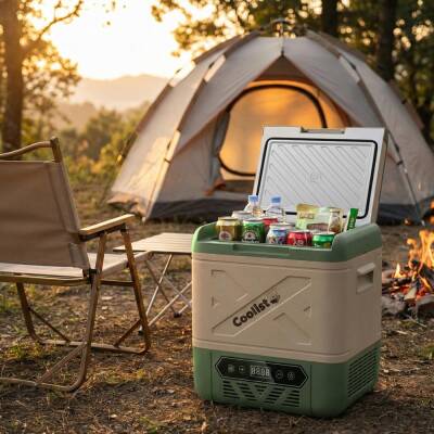 Coolist CLK18W 12/24Volt/ 220Volt 18 Litre Kompresörlü Tekerlekli Outdoor Oto Buzdolabı - Coolist (1)