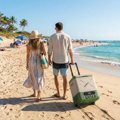 Coolist CLK18W 12/24Volt/ 220Volt 18 Litre Kompresörlü Tekerlekli Outdoor Oto Buzdolabı - 3