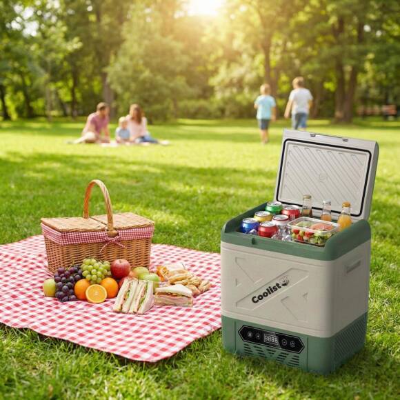 Coolist CLK18W 12/24Volt/ 220Volt 18 Litre Kompresörlü Tekerlekli Outdoor Oto Buzdolabı - 7
