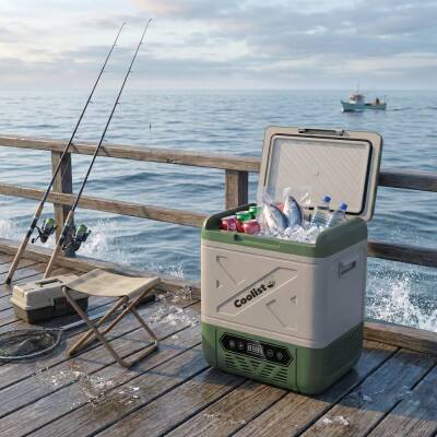 Coolist CLK18W 12/24Volt/ 220Volt 18 Litre Kompresörlü Tekerlekli Outdoor Oto Buzdolabı - 9