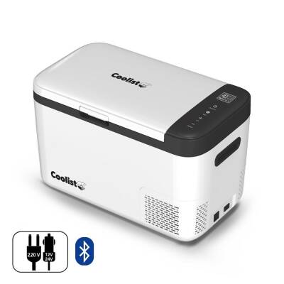 Coolist CLK25B 12/24Volt/ 220Volt 25 Litre Kompresörlü Bluetooth Bağlantılı Oto Buzdolabı - Coolist