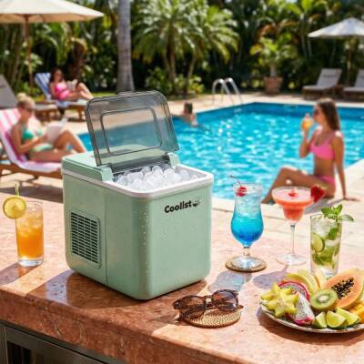 Coolist CLK2BM 12/24Volt/ 220Volt 1.3 Litre Kompresörlü Otomatik Buz Yapma Makinesi - 3