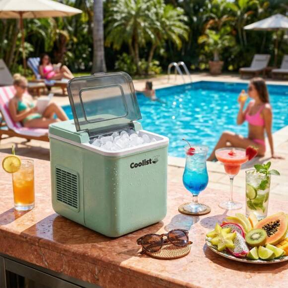 Coolist CLK2BM 12/24Volt/ 220Volt 1.3 Litre Kompresörlü Otomatik Buz Yapma Makinesi - 3