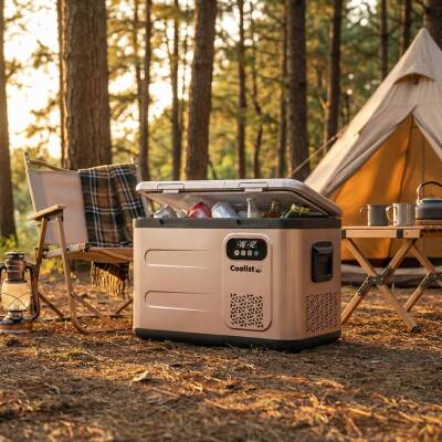 Coolist CLK40D 12/24V/220Volt 39 Litre Çift Bölmeli Outdoor Kompresörlü Bluetooth Bağlantılı Oto Buzdolabı - Coolist (1)