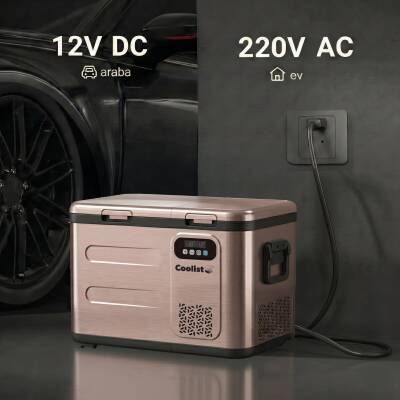 Coolist CLK40D 12/24V/220Volt 39 Litre Çift Bölmeli Outdoor Kompresörlü Bluetooth Bağlantılı Oto Buzdolabı - 4