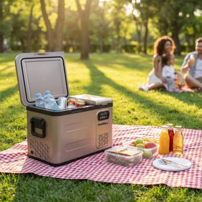 Coolist CLK40D 12/24V/220Volt 39 Litre Çift Bölmeli Outdoor Kompresörlü Bluetooth Bağlantılı Oto Buzdolabı - 7