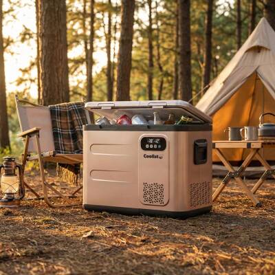 Coolist CLK50D 12/24V/220Volt 49 Litre Çift Bölmeli Outdoor Kompresörlü Bluetooth Bağlantılı Oto Buzdolabı - Coolist (1)