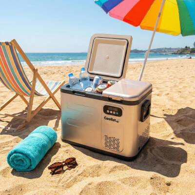 Coolist CLK50D 12/24V/220Volt 49 Litre Çift Bölmeli Outdoor Kompresörlü Bluetooth Bağlantılı Oto Buzdolabı - 5