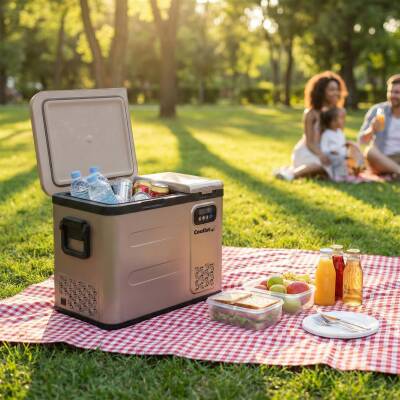Coolist CLK50D 12/24V/220Volt 49 Litre Çift Bölmeli Outdoor Kompresörlü Bluetooth Bağlantılı Oto Buzdolabı - 7