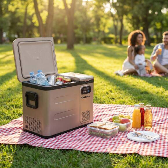 Coolist CLK50D 12/24V/220Volt 49 Litre Çift Bölmeli Outdoor Kompresörlü Bluetooth Bağlantılı Oto Buzdolabı - 7