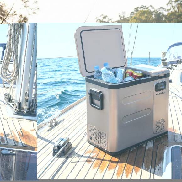 Coolist CLK60D 12/24V/220Volt 59 Litre Çift Bölmeli Outdoor Kompresörlü Bluetooth Bağlantılı Oto Buzdolabı - 8