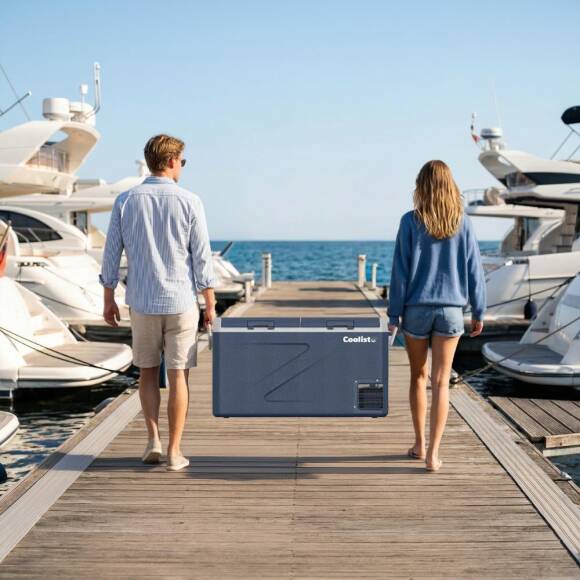 Coolist CLK80D 12/24V 220Volt 82,5 Litre Çift Bölmeli Kompresörlü Outdoor Oto Buzdolabı/Dondurucu - 10