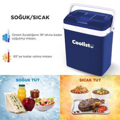 Coolist CLT18 12Volt/220Volt AC/DC 18 Litre Sıcak/Soğuk Oto Buzdolabı - 3