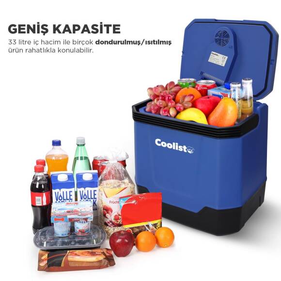 Coolist CLT33 12Volt/220Volt AC/DC 33 Litre Sıcak/Soğuk Oto Buzdolabı - 2