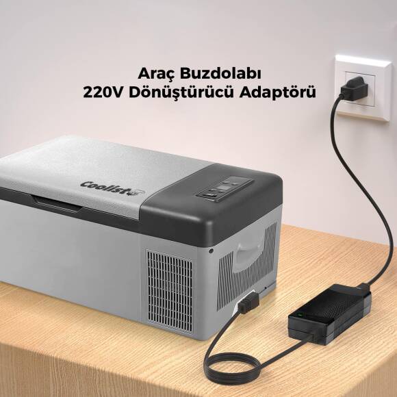 Coolist CLTACDC Kompresörlü Araç Buzdolapları İçin 220Volt/12Volt 6,0Ah Dönüştürücü Adaptör - 3