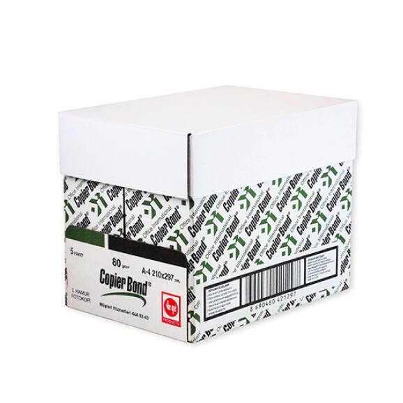 Copier Bond A4 Fotokopi Kağıdı 80 gr 10 Koli 50 Paket