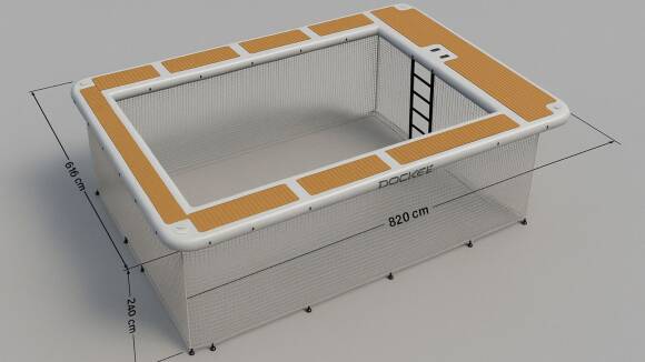 Deluxe Water Pool 8.2 m | Luxe Floating Family Pool - 3