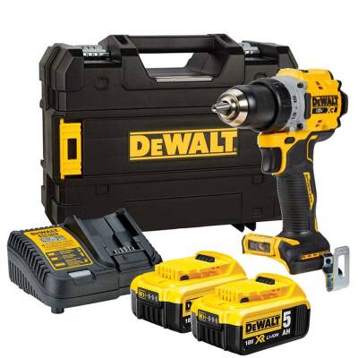 Dewalt DCD800P2T 18V 5.0AH Li-Ion Kömürsüz Çift Akülü Darbesiz Matkap - Dewalt