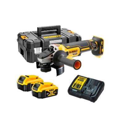 Dewalt DCG405P2 18V 5.0 Ah Li-ion 125 mm Kömürsüz Çift Akülü Avuç Taşlama - Dewalt