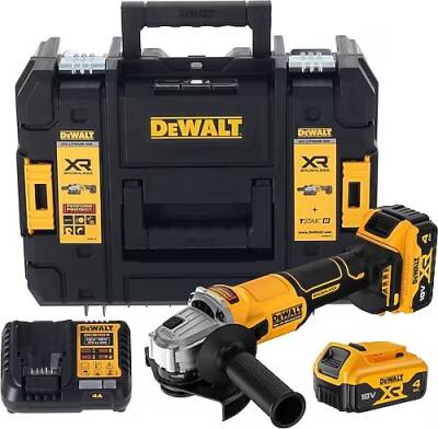 Dewalt DCG407M2T 18V 4.0 Ah Li-ion 125 mm Kömürsüz Çift Akülü Avuç Taşlama - Dewalt