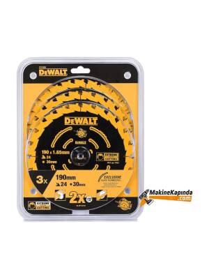 Dewalt DT10399 190 mm 3 Parça Daire Testere Bıçağı - Dewalt