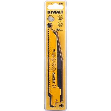 Dewalt DT2351 Ahşap Kesim Tilki Kuyruğu Testere Bıçağı Ahşap,Plastik 5 Adet - 1