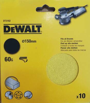 Dewalt - Dewalt DT3162 150mm Zımpara Kağıdı
