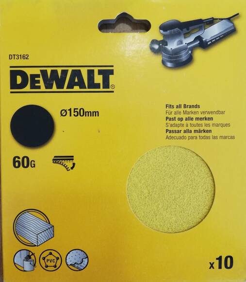 Dewalt DT3162 150mm Zımpara Kağıdı - 1