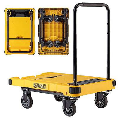 DEWALT DWT710 200Kg Profesyonel Katlanabilir Dört Tekerlekli Yük ve Paket Taşıma Arabası - Dewalt