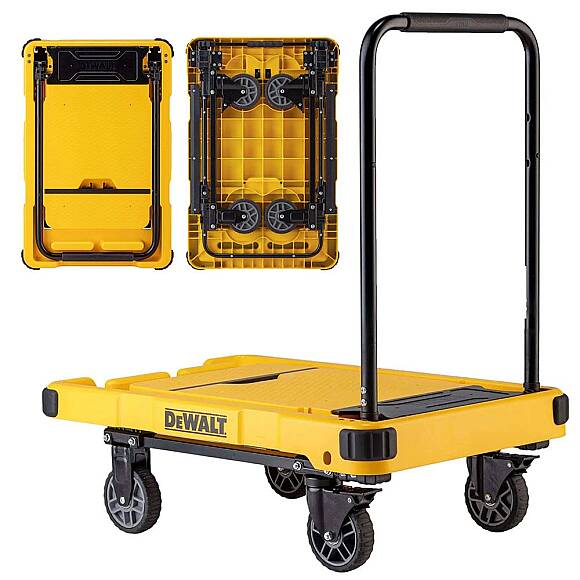 DEWALT DWT710 200Kg Profesyonel Katlanabilir Dört Tekerlekli Yük ve Paket Taşıma Arabası - 1