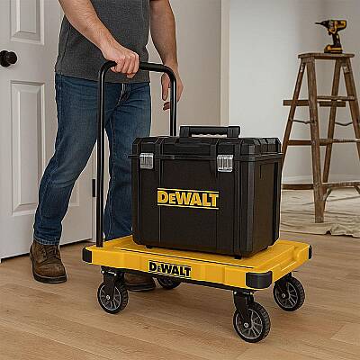 DEWALT DWT710 200Kg Profesyonel Katlanabilir Dört Tekerlekli Yük ve Paket Taşıma Arabası - Dewalt (1)