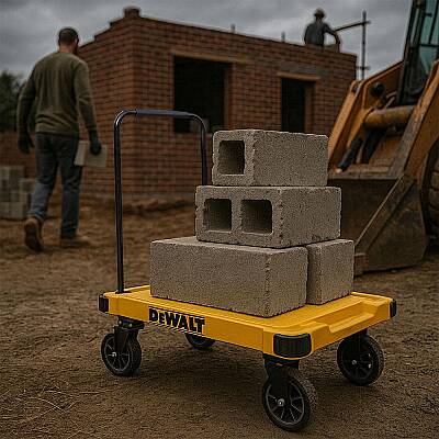 DEWALT DWT710 200Kg Profesyonel Katlanabilir Dört Tekerlekli Yük ve Paket Taşıma Arabası - 3