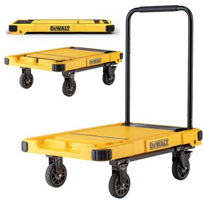 DEWALT DWT710 200Kg Profesyonel Katlanabilir Dört Tekerlekli Yük ve Paket Taşıma Arabası - Dewalt