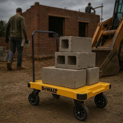 DEWALT DWT710 200Kg Profesyonel Katlanabilir Dört Tekerlekli Yük ve Paket Taşıma Arabası - 4