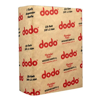 Dodo - Dodo Z Katlı Dispenser Havlu 200 Adet 12'li