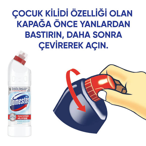 Domestos Kar Beyazı Ultra Yoğun Kıvamlı Çamaşır Suyu 750 ml - 5