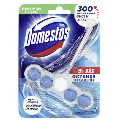 Domestos WC Blok 5'li Güç Okyanus Ferahlığı 55 gr - Domestos (1)