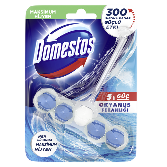 Domestos WC Blok 5'li Güç Okyanus Ferahlığı 55 gr - 2