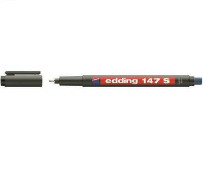 Edding Asetat Kalemi 147-03 S Silgili 0.3 mm Uçlu Mavi - 1