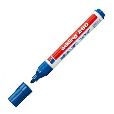 Edding Beyaz Tahta Kalemi E-260 Mavi - Thumbnail