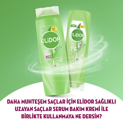 Elidor Sağlıklı Uzayan Saçlar Şampuan 500 ml - Thumbnail