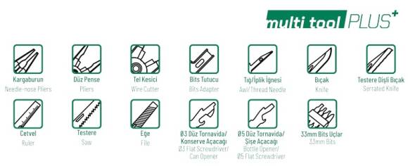 Elta 14000006046 Multi Tool Plus 165 mm (13 Fonksiyonlu) - 4
