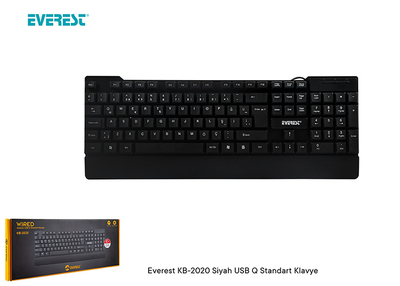 Everest KB-2020 Siyah Usb Q Standart Klavye - 5