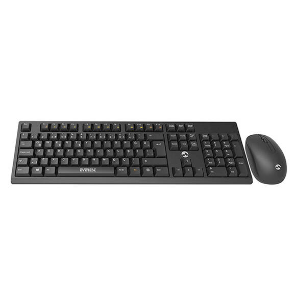 Everest KM-2510 Kablosuz Q Multimedia Klavye + Mouse Siyah