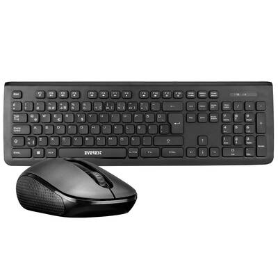 Everest PRESTY KM-62 Siyah Kablosuz Q Multimedia Klavye + Mouse Set - Everest