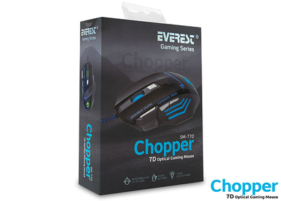 Everest Sm-770 Chopper Usb Siyah Oyuncu Mouse - 5